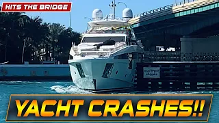 Breaking News: Yacht CRASHES Into Haulover Inlet Bridge in Miami Florida! | Wavy Boats