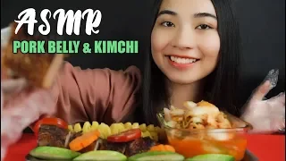 ✅ ASMR ROASTED PORK BELLY & KIMCHI  (EXTREME STICKY SOUNDS ) MOST POPULAR FOOD on MY CHANNEL