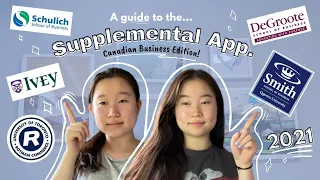 COMPREHENSIVE Supplemental Application Guide to UofT, Queen's, McMaster, etc * check timestamps*