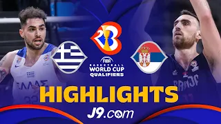 🇬🇷 Greece vs 🇷🇸 Serbia | J9 Basketball Highlights - #FIBAWC 2023 Qualifiers