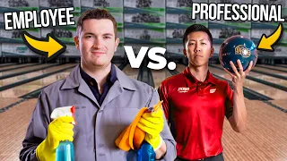 Bowling Alley Employee vs. Professional Bowler