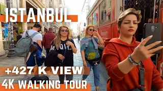 WALKING IN ISTANBUL TURKEY 2021 | TAKSIM,ISTIKLAL STREET,GALATA TOWER,EMINONU,SIRKECI | 4k UHD