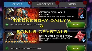 MCOC:WEDNESDAY DAILY’s & BONUS CRYSTALS #viral #mcoc #marvelcontestofchampions #gaming