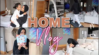 DAY IN THE LIFE SINGLE MUM OF 2| walking pad, grocery haul +mini  house reset!