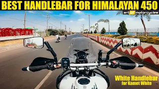 Best handlebar for Himalayan 450 | White Handlebar | Most IMP upgrade | @artofmotorcycles3041