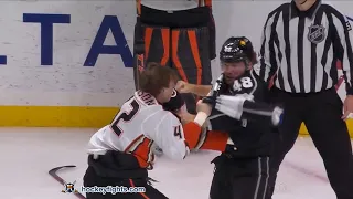 Josh Manson vs Brendan Lemieux Apr 20, 2021