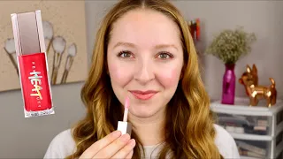 Fenty Beauty Gloss Bomb Heat Universal Lip Luminizer + Plumper in Hot Cherry Swatch & Review