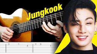 STILL WITH YOU Guitar Tab | Tutorial | Cover (BTS Jungkook)