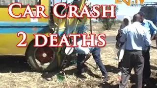 Eritrean Car Crash between Bus and Land Cruiser on 30 April 2015 in Halhale