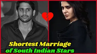 Shortest Marriages in South Indian Film Industry | Samantha Ruth Prabhu, Naga Chaitanya, Allu Arjun