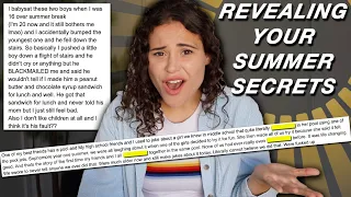 REVEALING YOUR SUMMER SECRETS