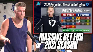 Pat McAfee's $30,000+ NFL Division Winners Parlay Bet For 2021