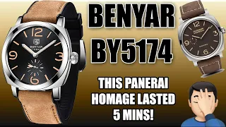 🔥 My First BENYAR was a BUST!  BENYAR BY5174 | $45 Panerai Radiomir 1940 Homage Watch Review 🔥