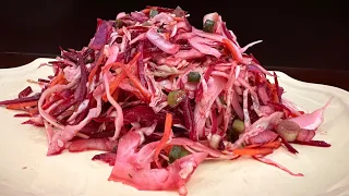I can’t stop eating this beetroot,carrot and cabbage salad| delicious salad recipe