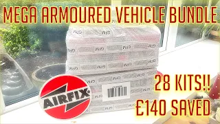 Airfix MEGA BUNDLE Armoured Vehicle DEAL Unboxing 28 KITS