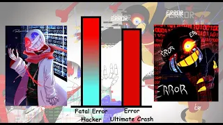 Fatal Error Sans VS Error Sans Power Levels / ايرور ضد فيتال ايرور