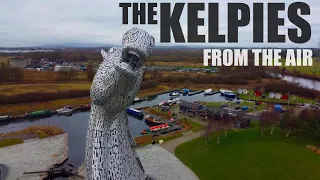 The Kelpies : Drone flight