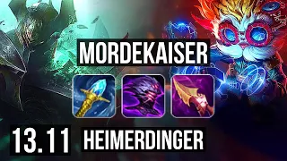 MORDE vs HEIMER (TOP) | 67% winrate, 9/3/8, Dominating | KR Master | 13.11