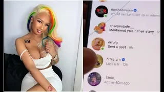 6ix9ine Girlfriend Exposes Offset Trying To Get With Her Shows Receipts In DM