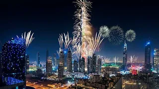 happy new year 2023 celebration in Dubai Burj Khalifa fireworks🇦🇪🇦🇪