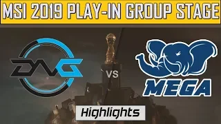 DFM vs MEGA Highlights | MSI 2019 Play in Group Stage | Detonation Focus Me vs MEGA