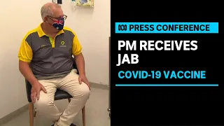 Prime Minister Scott Morrison receives COVID-19 vaccine | ABC News