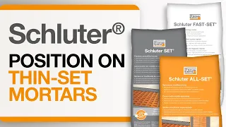 Schluter®-Systems: Position on Thin-set Mortar