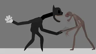 Cartoon cat vs Yule man