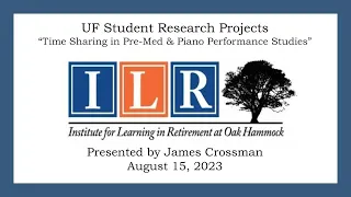 UF Student Research Projects August 15, 2023, James Crossman