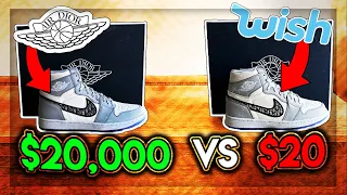 REAL VS FAKE DIOR JORDAN 1 ($20,000 VS $20)