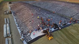 Huge South Dakota Silage Piles Covered For A Mission: Drone