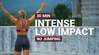 30 MIN INTENSE LOW IMPACT WORKOUT | No Jumping | No Repeat | No Equipment | Strength & Cardio