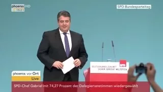 SPD-Parteitag: Parteichef Sigmar Gabriel wird wiedergewählt am 11.12.2015