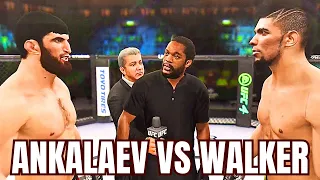 Magomed Ankalaev vs Johnny Walker FULL FIGHT - UFC 4 AI Simulation