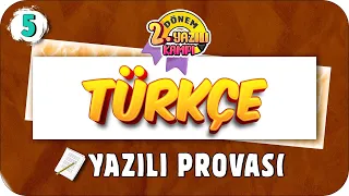 5.Sınıf Türkçe 2.Dönem 2.Yazılıya Hazırlık | 2022 📝