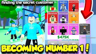 Becoming The NUMBER 1 PLAYER In Arcade Empire And FINALLY GETTING THE SECRET CUSTOMER! (Roblox)