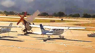 Cessna Skylane Crashes into General Aviation Parking at Sedona Airport