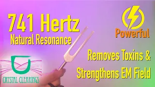 Powerful!!! 741 hz Natural Resonance Solfeggio Tuning Fork - Remove Toxins & Strengthen Energy Field