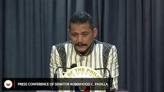 Press Conference of Senator Robinhood C. Padilla (May 22, 2024)