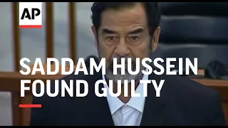 Saddam Hussein Found Guilty And Sentenced To Death By Hanging (A)