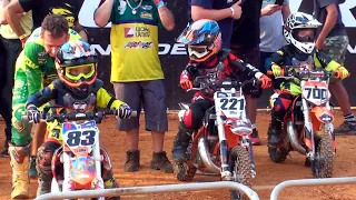 Brasileiro de Motocross - Pilotos das Minimotos pela segunda vez em uma corrida oficial.