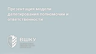 Презентация модели делегирования полномочий и ответственности