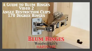 Blum Hinges Series - Angle Restriction Clips, Take Your Cabinet from Opening 170 Degrees to 130