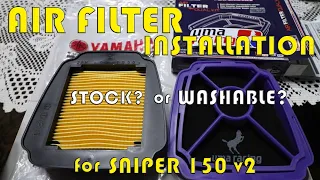 How to Replace an Air Filter | Uma Racing vs Stock | Sniper 150 | Daboys TV
