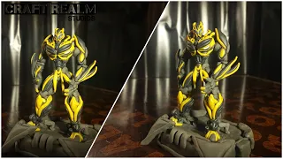 Sculpting Bumblebee from Transformers Age of Extinction using Polymer clay | Timelapse