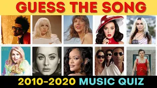 Guess the Song | One Song Each Year 2010-2020 Song 🎵 Music Quiz Challenge