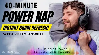 Binaural Beats Power Nap 40 Minutes - Increase Brain Power