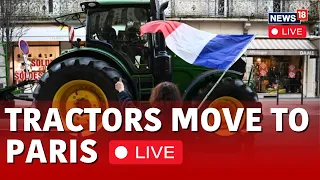 France Farmers' Protest LIVE | Protesting Farmers 'Besiege' Paris By Blocking The A4 Highway | N18L