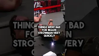 When Brock Lesnar Got LEGIT Mad At Braun Strowman 😳 #shorts