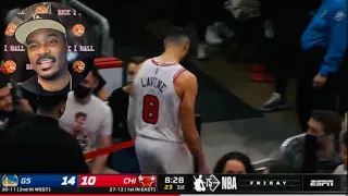 Warriors Blowout Bulls after LaVine 1st QTR Knee Injury 😲Reaction 01/14/22